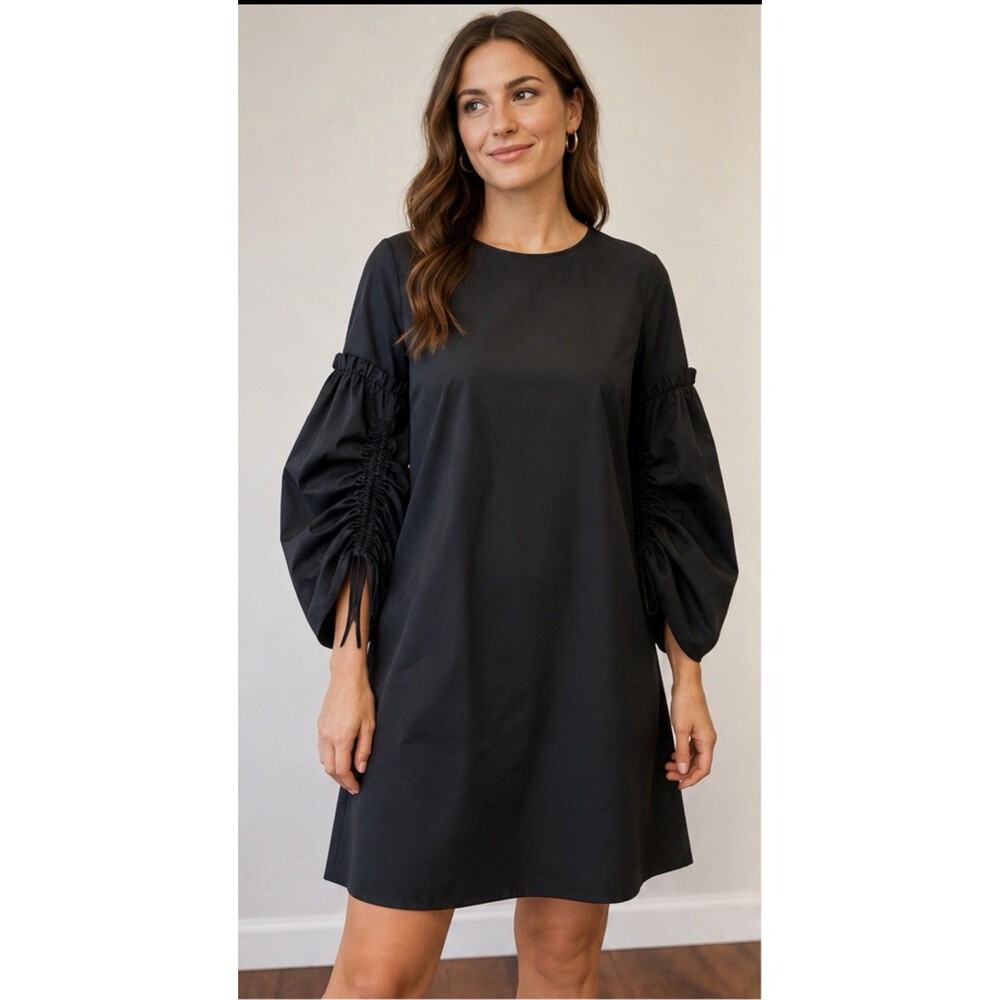 Nordstrom Halogen Ruched Sleeve Mini Shift Chic Cocktail Date Night Dress